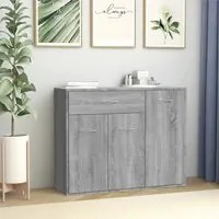 Credenza Grigio Sonoma 88x30x70 cm in Legno Ingegnerizzato 815367