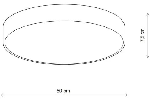 Brilagi - Plafoniera CLARE 4xE27/24W/230V diametro 50 cm beige