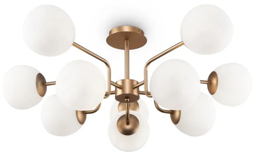 Maytoni Lampadario moderno con diffusori in vetro e struttura in metallo Erich - 40W ORO