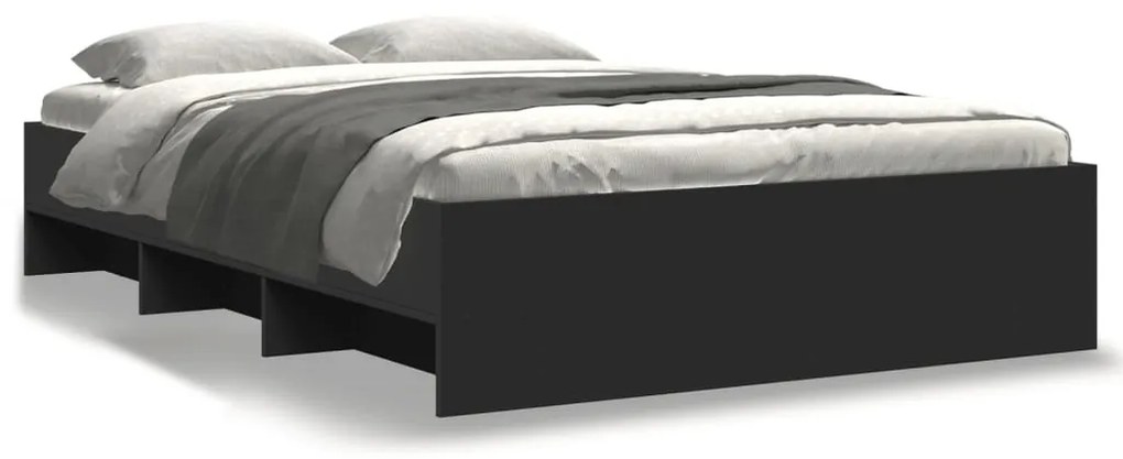 Giroletto Nero 140x200 Cm İn Legno Multistrato /