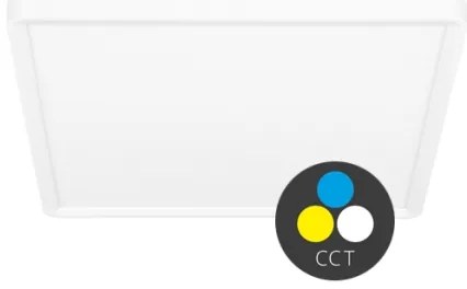 Ecolite W008S-CCT/24W/BI - Plafoniera LED TERY LED/24W/230V IP40 bianco