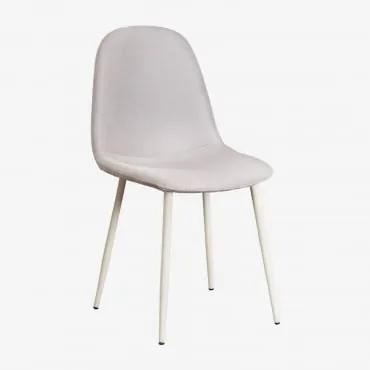 Confezione da 4 sedie da pranzo Glamm Deluxe Beige Crema & Lino - Sklum