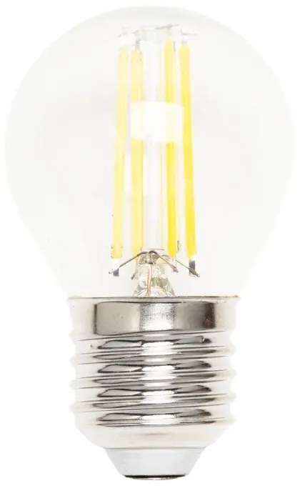 Lampada LED E27 4W a Filamento 1800K, No Flickering - G45 Colore Bianco Molto Caldo 1.800K