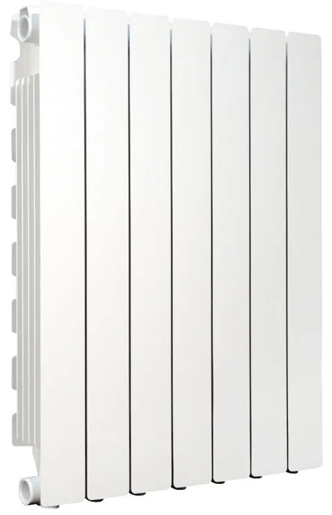 Radiatore acqua calda PRODIGE MODERN in alluminio 1 colonna, 7 elementi, interasse 700 mm, bianco