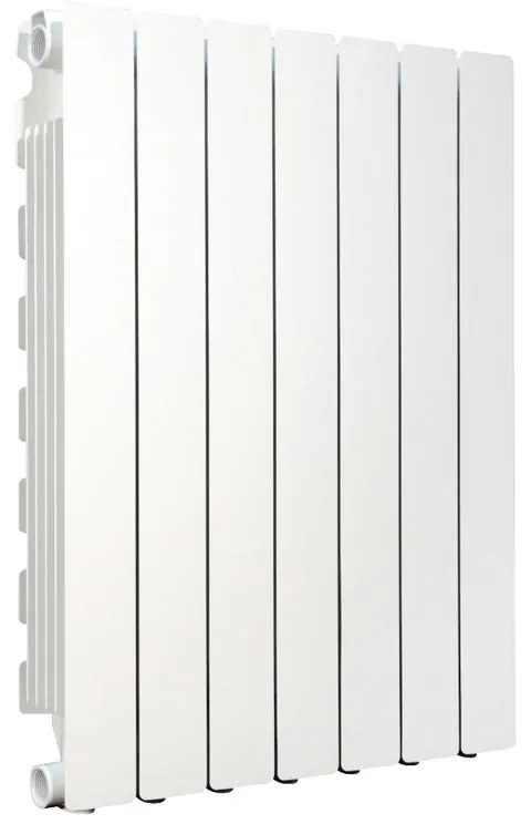 Radiatore acqua calda PRODIGE MODERN in alluminio, 7 elementi, interasse 700 mm, bianco