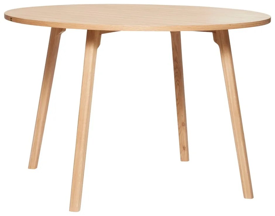 Tavolo da pranzo rotondo in rovere naturale ø 115 cm Ground - Hübsch
