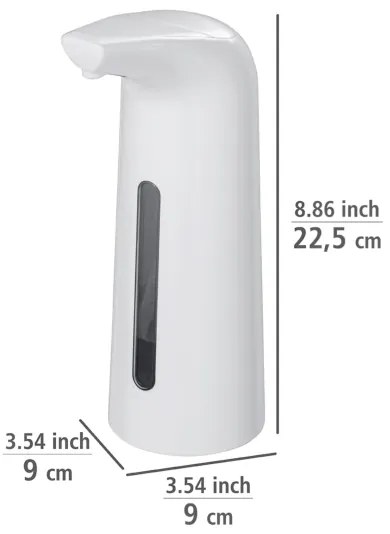 WENKO 24841100 - Dispenser per sapone LARINO 9x21,5 cm bianco