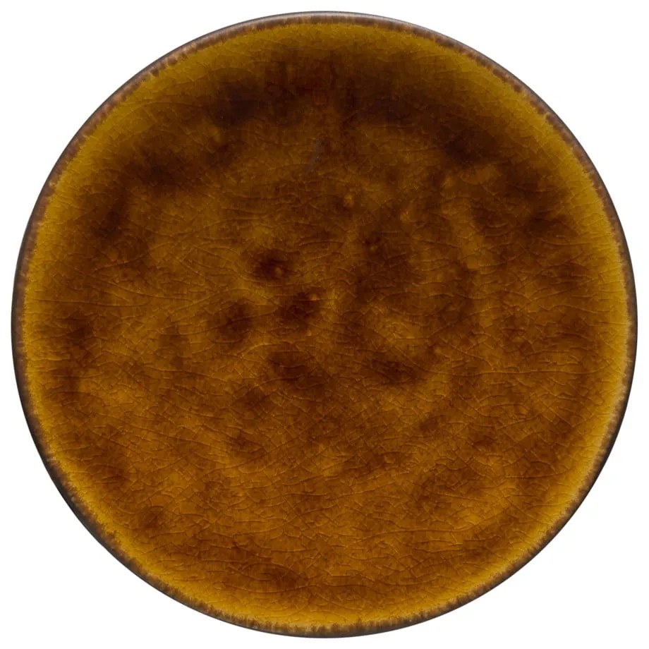 Vassoio in gres marrone , ⌀ 16 cm Roda - Costa Nova