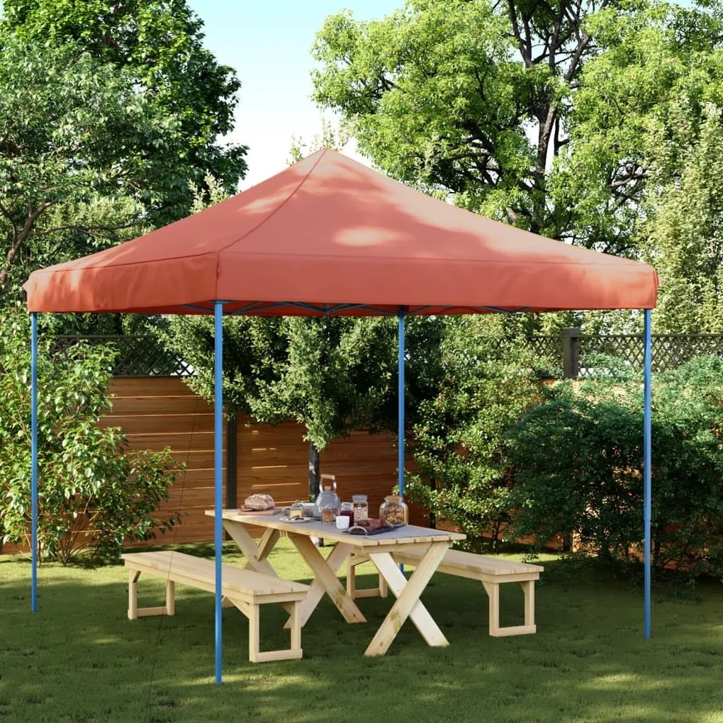 Tenda Da Festa Pieghevole Pop-up Terracotta 292x292x315 Cm /