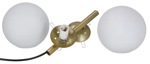 Lampadario a sospensione con filo DUO 2xE14/40W/230V oro/nero