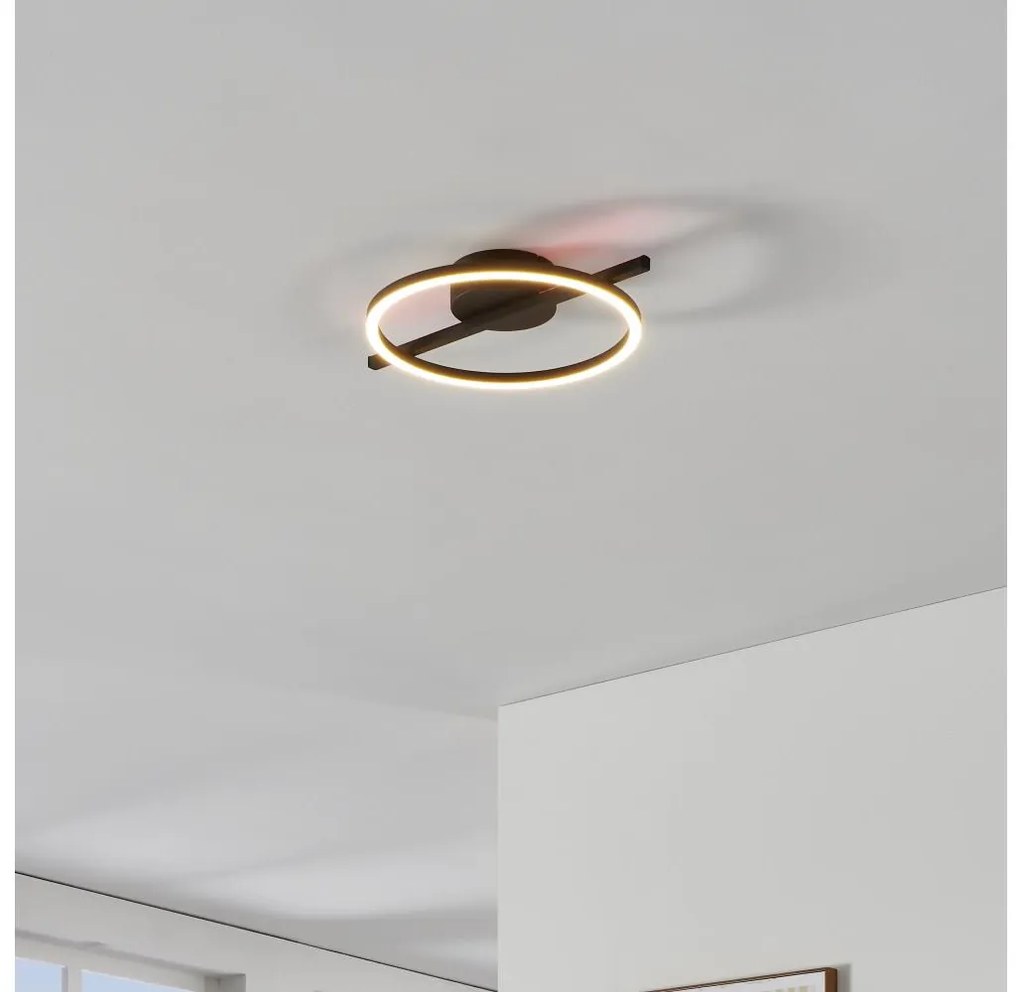 Eglo 901113 - Plafoniera LED dimmerabile AMANDOLO LED/17W/230V nero + +TC