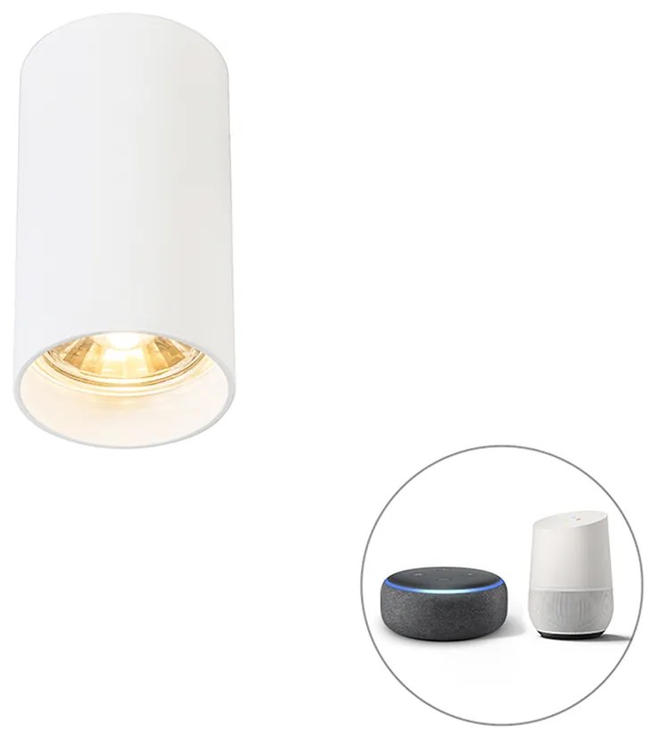Faretto moderno intelligente bianco con lampadina GU10 WiFi - Tuba