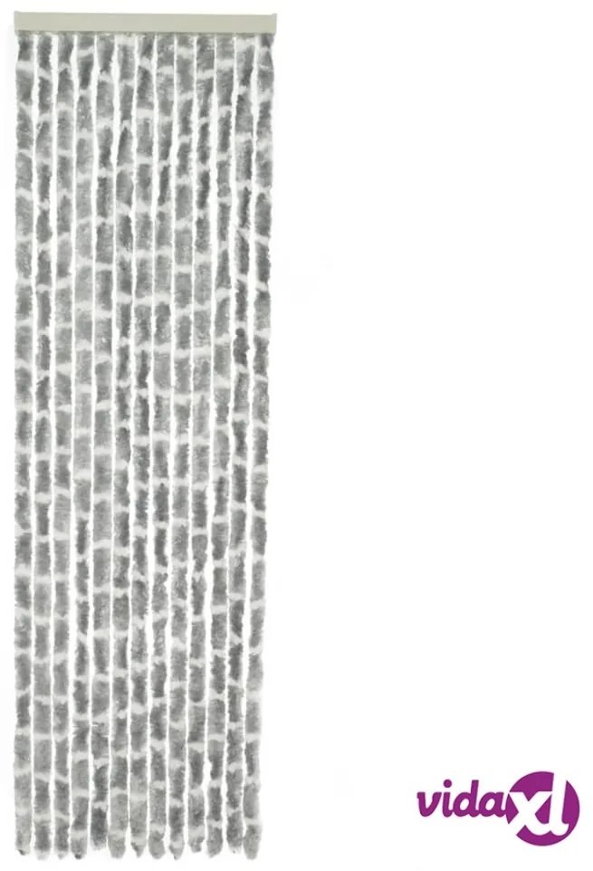 Travellife Zanzariera Porta Chenille Stripe 185x56 cm Grigia e Bianca