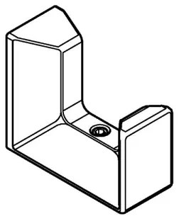 GROHE 40782000 - Gancio per accappatoio SELECTION CUBE cromo lucido