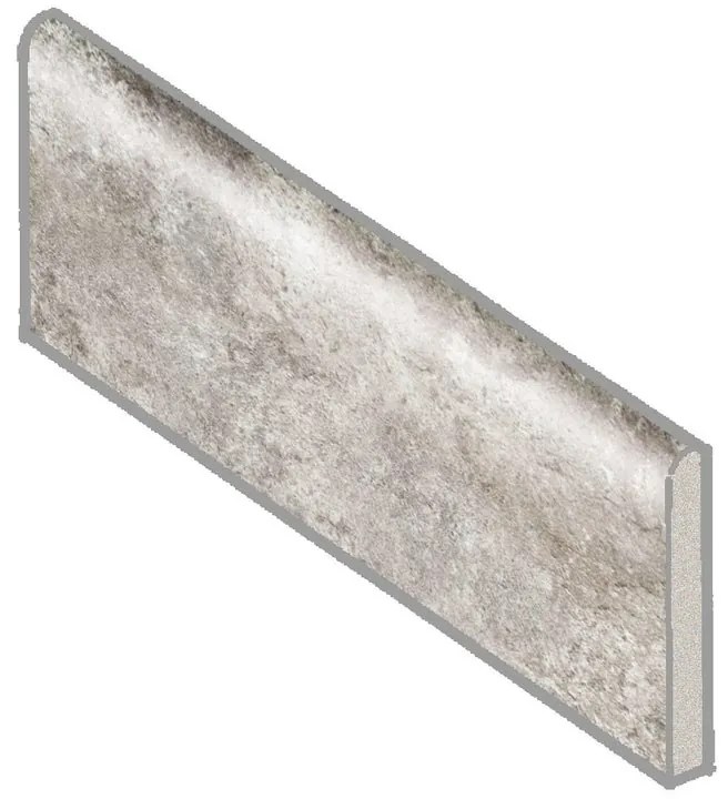 Piastrella battiscopa Valestra in ceramica grigio L 26 x H 8 cm x Sp 10 mm confezione da 5.98 ml