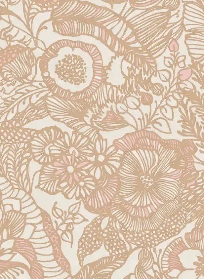Eijffinger Carta da parati Enso 3 - Kupfer Weiß Rosa