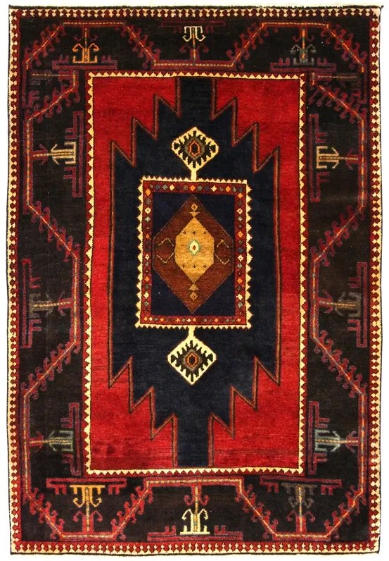 Sandjan Tappeto 140 x 210 (Iran) Annodato A Mano