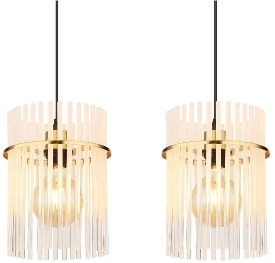 Globo 15698-4HM - Lampadario a sospensione con filo GORLEY 4xE27/60W/230V oro