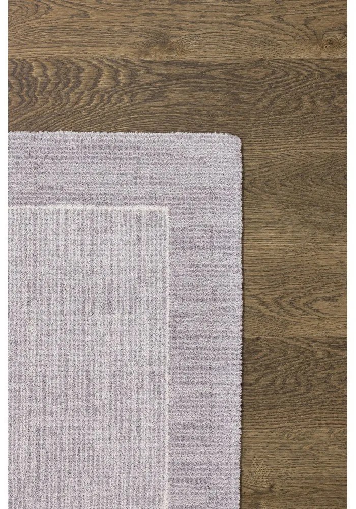 Tappeto in lana grigio 160x240 cm Linea - Agnella