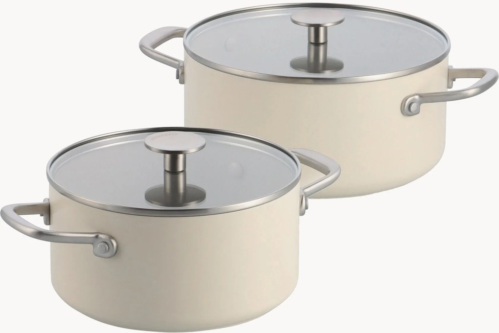 Set di pentole antiaderenti con coperchi in alluminio forgiato Advanced, set da 4