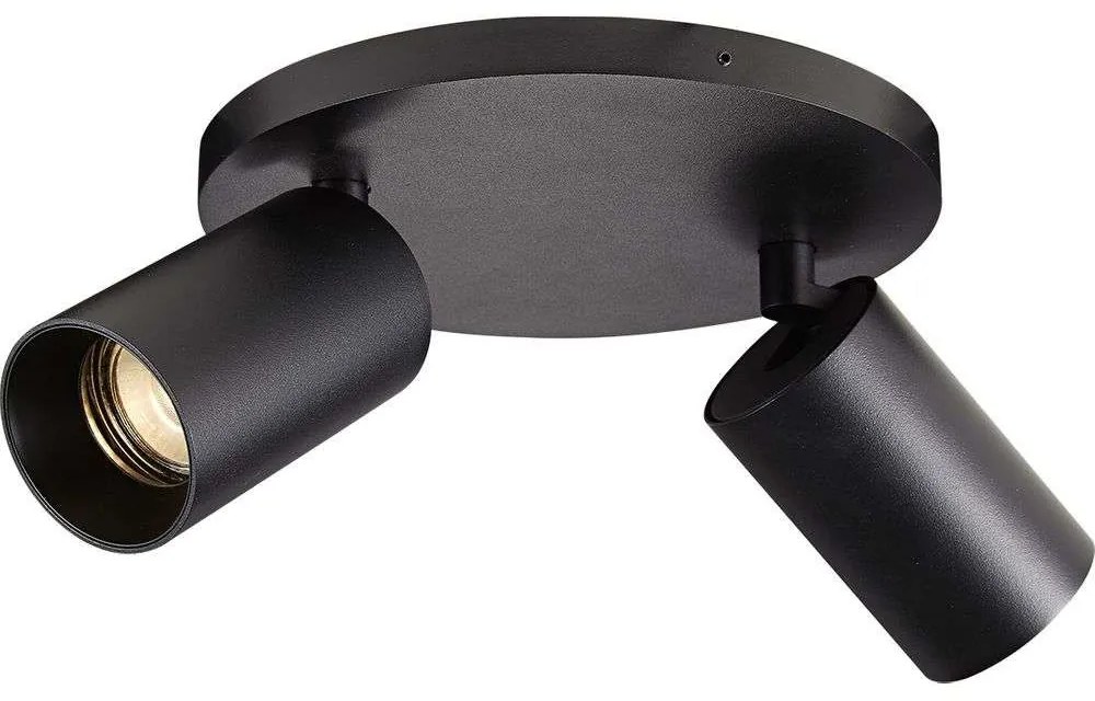 Antidark - SpotOn Circle2 Applique da Parete/Soffitto Nero Antidark