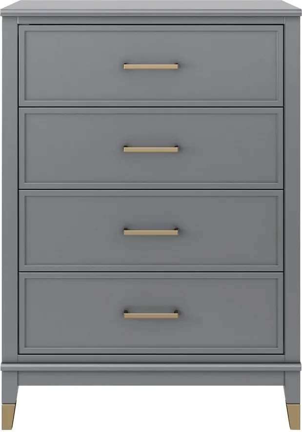 Cassettiera grigia , 75 x 106 cm Westerleigh - CosmoLiving by Cosmopolitan