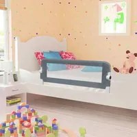 Sponde Letto di Sicurezza Bambini Grigio 102x42cm Poliestere 10166