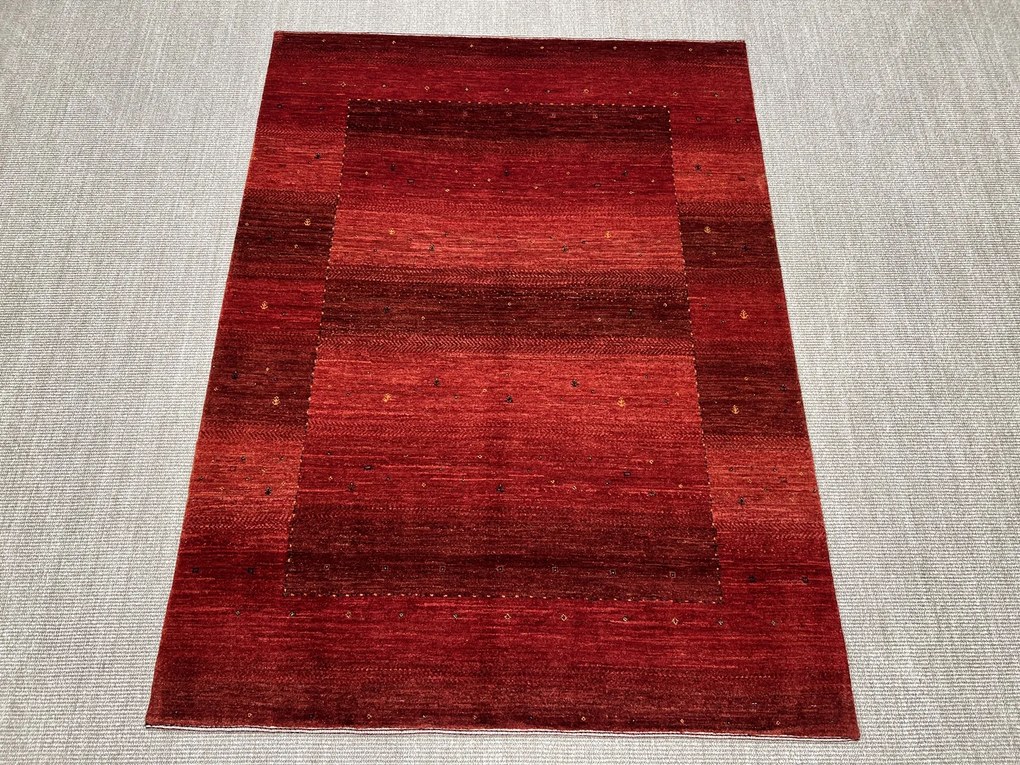 Loribaft Tappeto 190x140 Rosso (Iran) Annodato A Mano