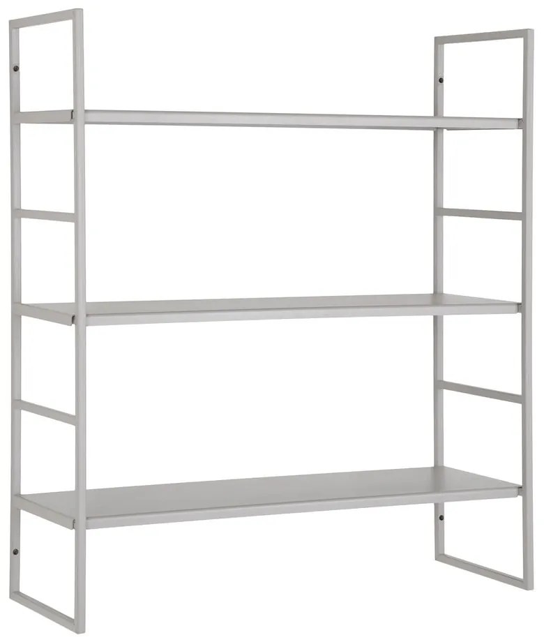 Scaffale grigio chiaro in metallo con ripiani 48 cm Beja - House Nordic