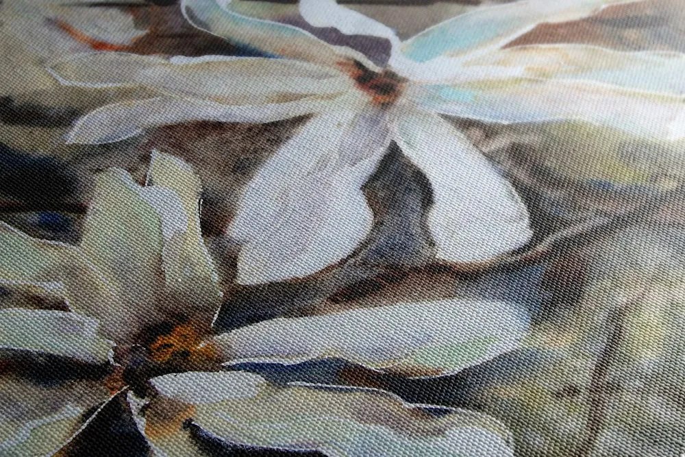 Quadro su tela – Albero acquerellato in fiore