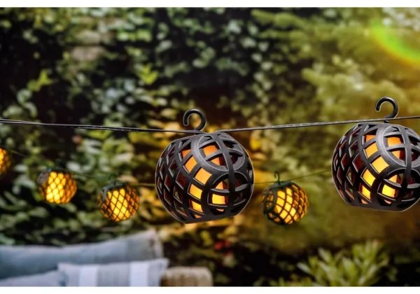 Catena LED solare 3,8m 8xLED/1,2V