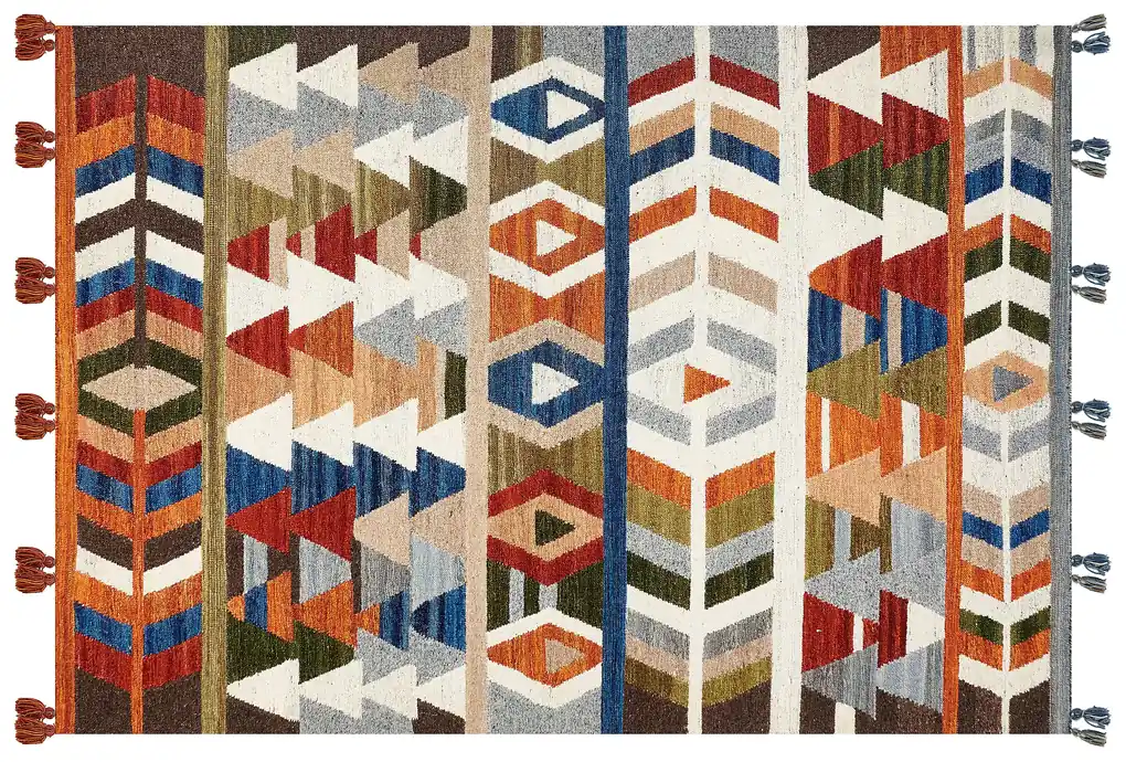 Tappeto Kilim lana multicolore 200 x 300 cm VOSKETAP