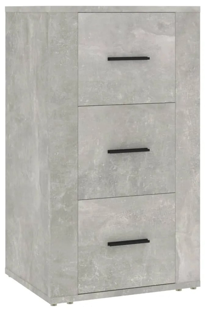 Credenza grigio cemento 40x33x70 cm in legno multistrato