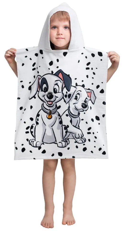 Accappatoio per bambini in spugna bianca 101 Dalmatins - Jerry Fabrics