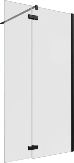 Walk-in L 70 x H 200 cm, vetro 8 mm vetro senza finitura / trasparente nero