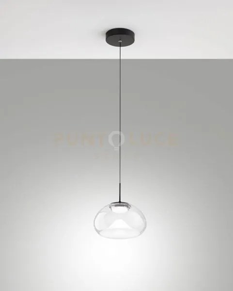 Brena sospensione trasparente 1 luce a led cct 2700k - 3000k - 4000...