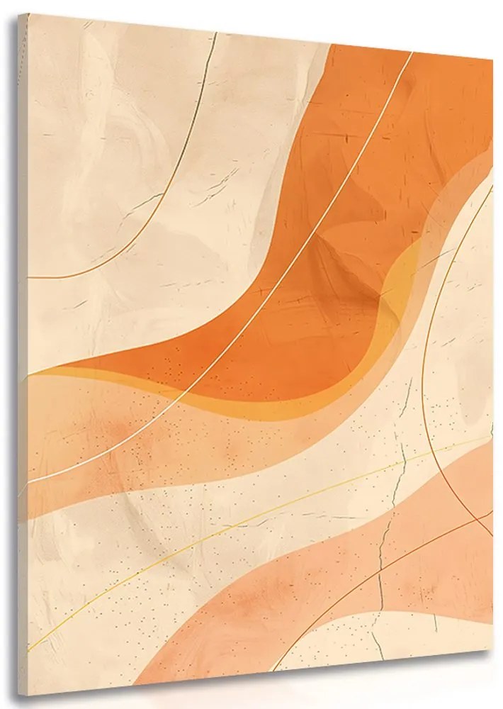 Quadro su tela – Linee artistiche Peach Fuzz