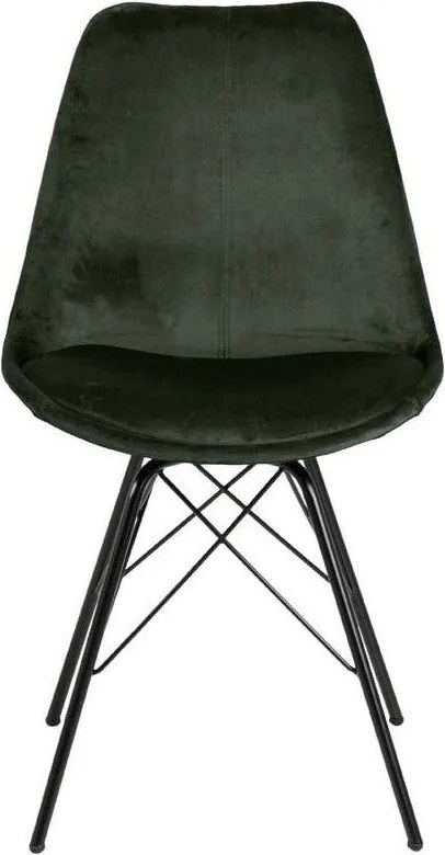 Sedia da pranzo verde scuro Eris - Actona