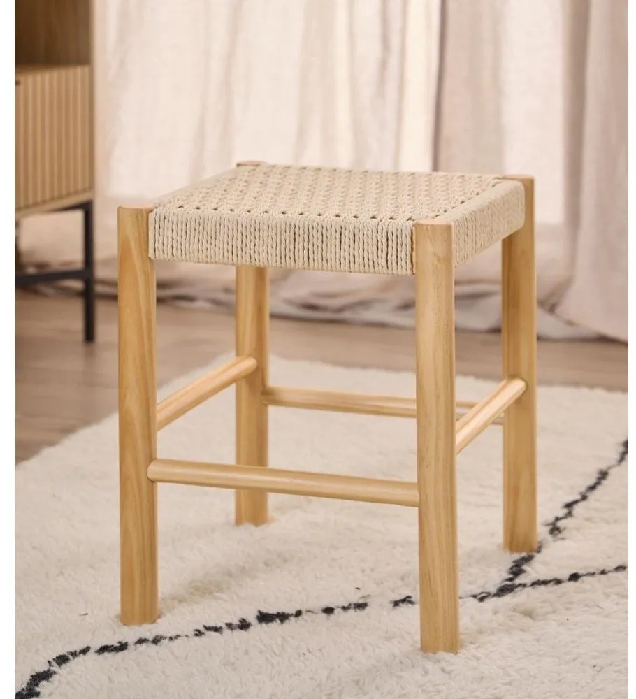 Sgabello in colore naturale Alvin - Actona