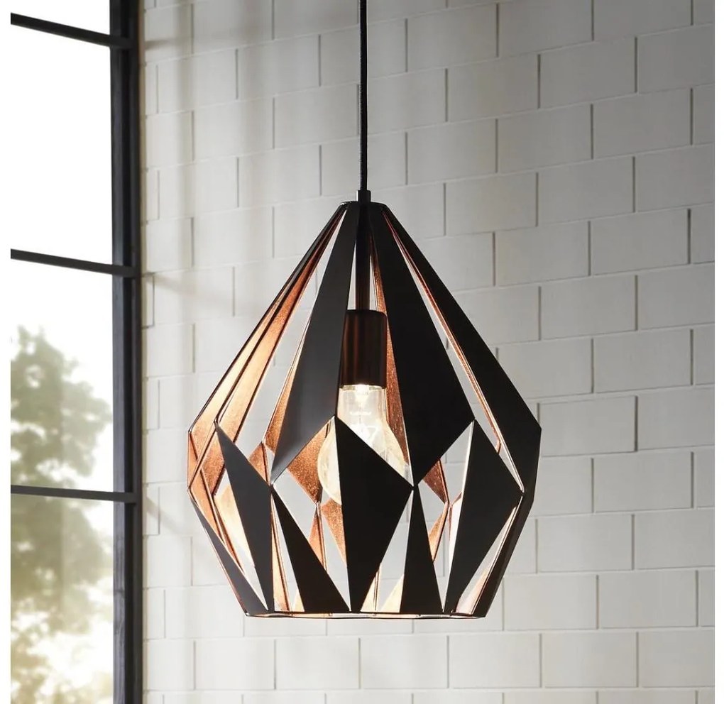 Eglo 49254 - Lampadario CARLTON 1 1xE27/60W/230V