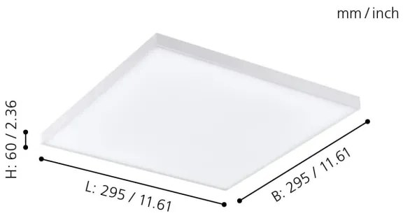 Eglo 98562 - Plafoniera LED RGB dimmerabile TURCONA-C LED/15W/230V + +TC