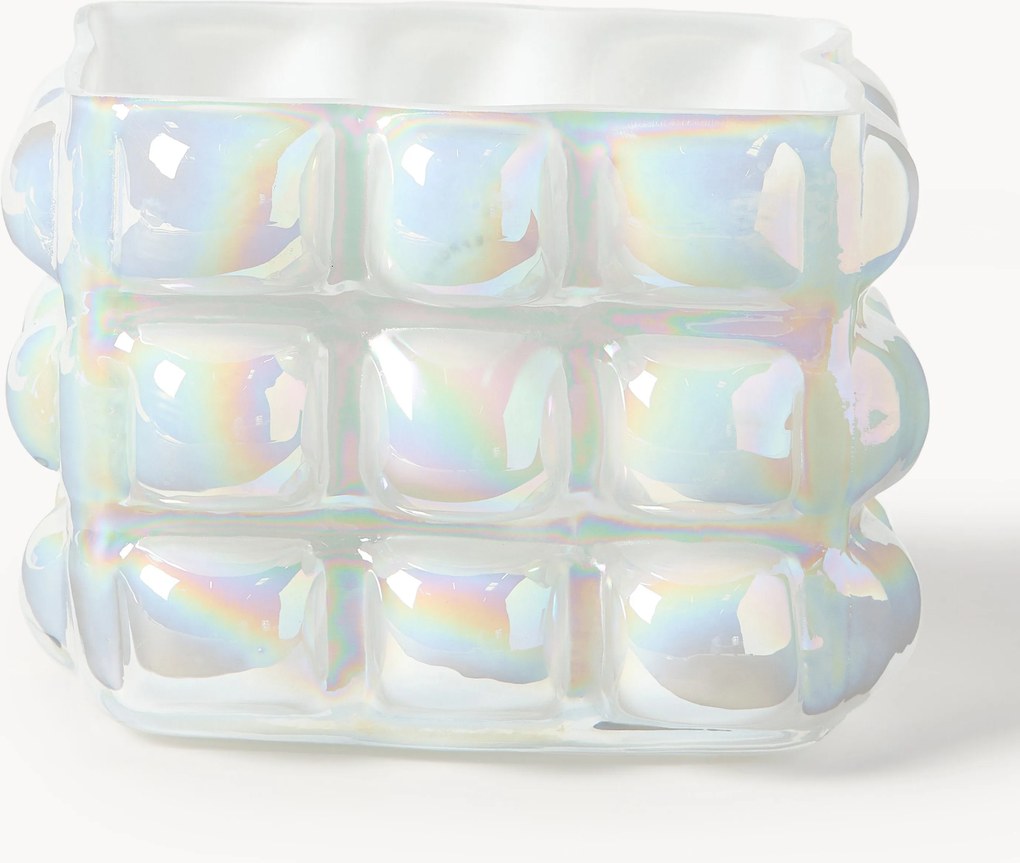 Vaso in vetro soffiato Bubble, alt. 18 cm