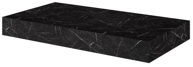 Top per lavabo Neo SENSEA L 91 x H 10 x P 48.5 cm nero stratificato, effetto pietra naturale
