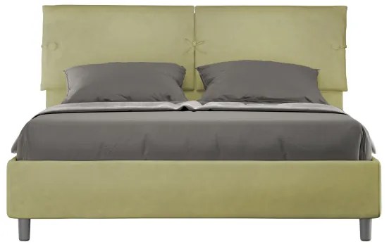 Letto matrimoniale e rete 160x190 in microfibra tč verde Sleeper