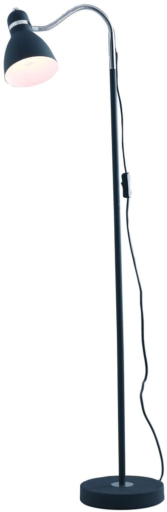 Lampadario Piantana People Colore Nero 60W Mis  34 x 142 cm