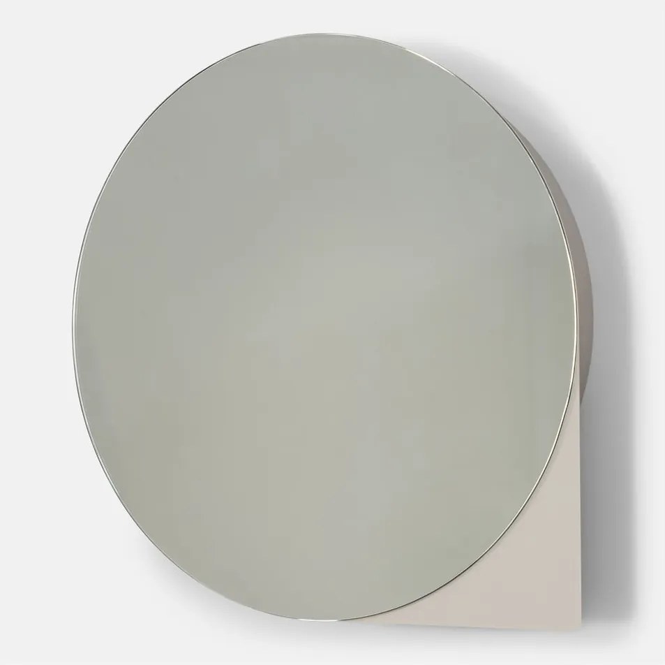 Mobile per bagno grigio tortora in metallo da appendere/con specchio 55x55 cm Sonnet – Spinder Design