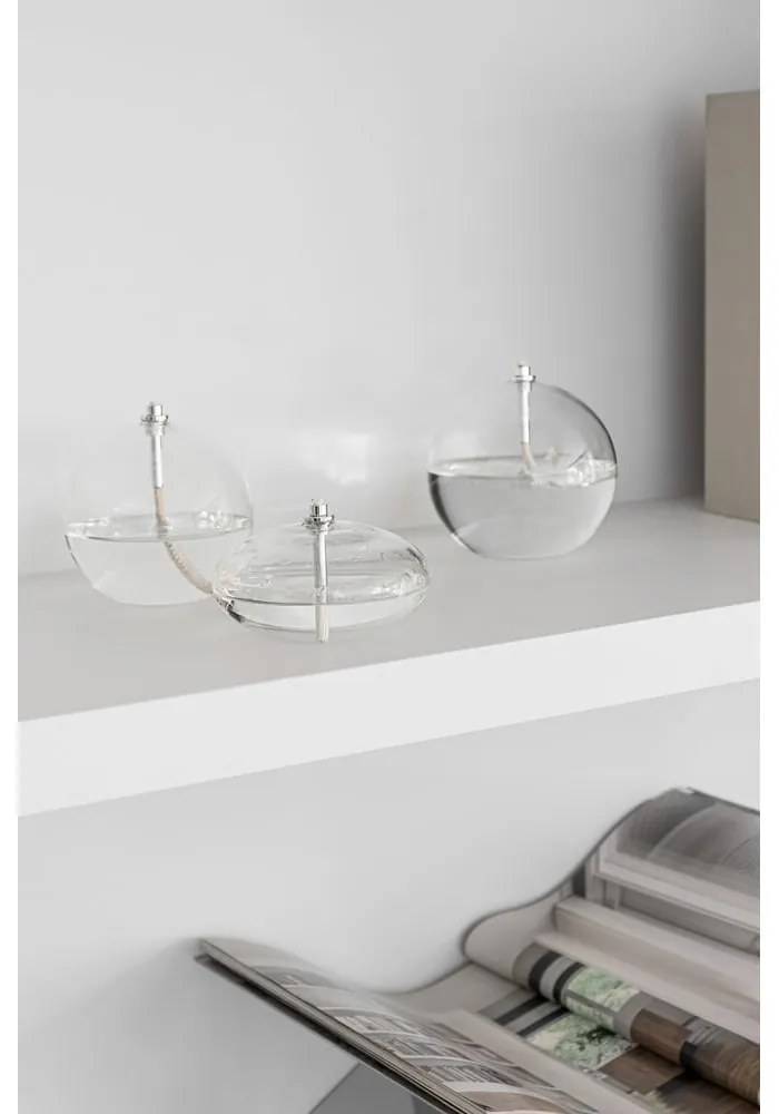 Lampada a olio in vetro (altezza totale 10 cm) Aura – Mette Ditmer Denmark