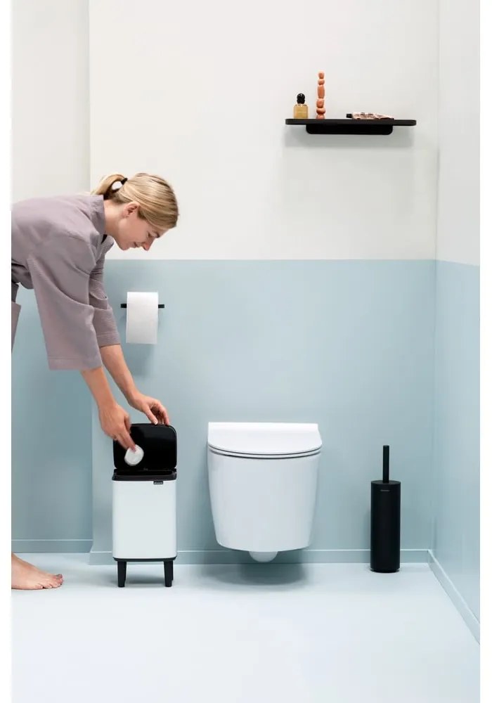 Cestino per la spazzatura bianco in acciaio 4 l Bo Hi – Brabantia