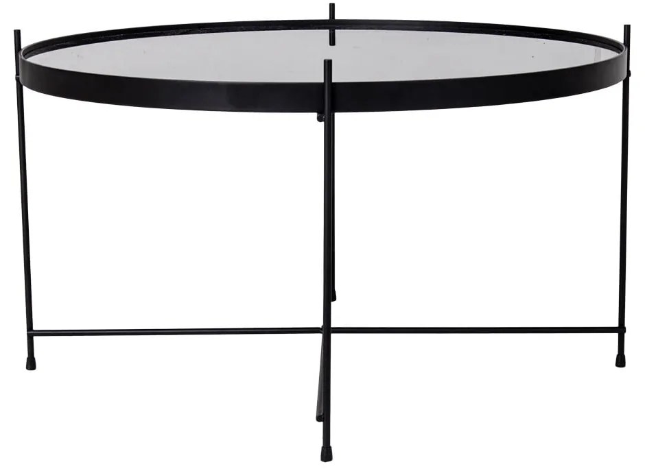 Tavolino rotondo nero ø 70 cm Venezia - House Nordic