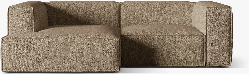 Divano angolare Nuria in bouclé – L252 cm